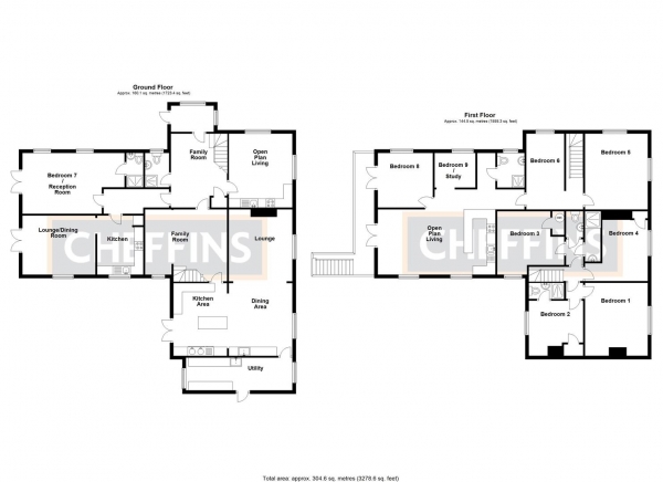 Floor Plan Image for 8 Bedroom Farm House for Sale in Green End, Stretham