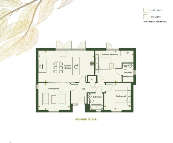 Floor Plan Image for 2 Bedroom Detached Bungalow for Sale in Manor Farm , Newmarket Road, Stretham