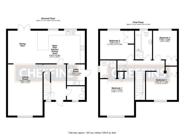 Floor Plan Image for 4 Bedroom Detached House for Sale in Beresford Road, Ely