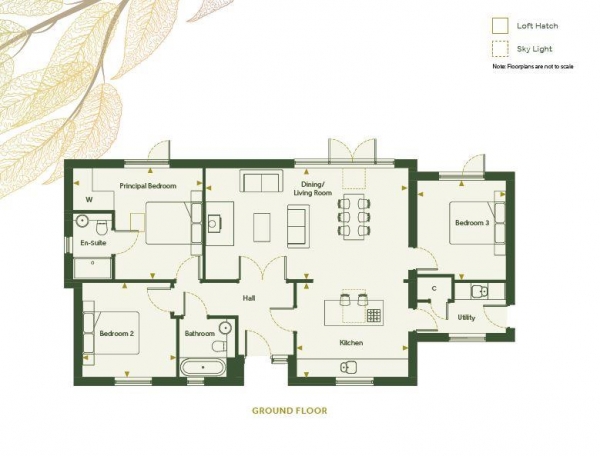 Floor Plan Image for 3 Bedroom Detached Bungalow for Sale in Manor Farm, Newmarket Road, Stretham