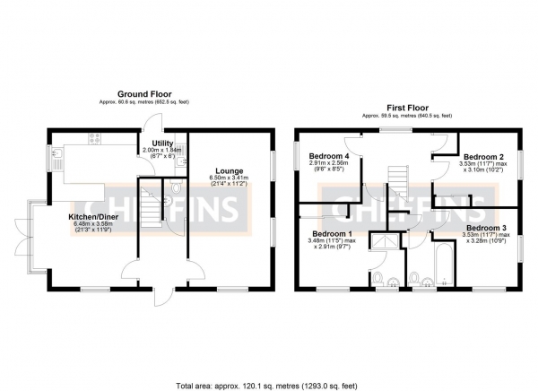 Floor Plan Image for 4 Bedroom Detached House for Sale in Shire Way, Witchford