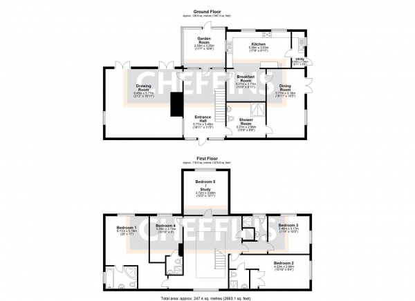 Floor Plan Image for 5 Bedroom Property for Sale in Silver Street, Witcham, Ely