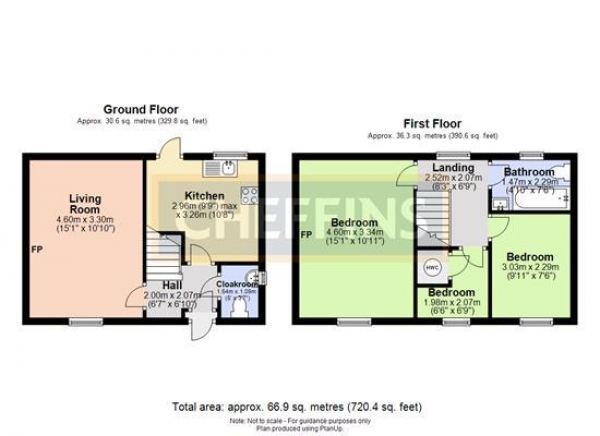 Floor Plan Image for 3 Bedroom Terraced House to Rent in Broad Street, Ely