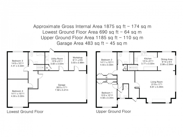 Floor Plan Image for 4 Bedroom Detached House for Sale in Cannon Street, Little Downham, Ely