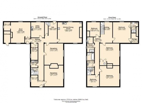 Floor Plan Image for 5 Bedroom Detached House to Rent in Main Street, Witchford, Ely