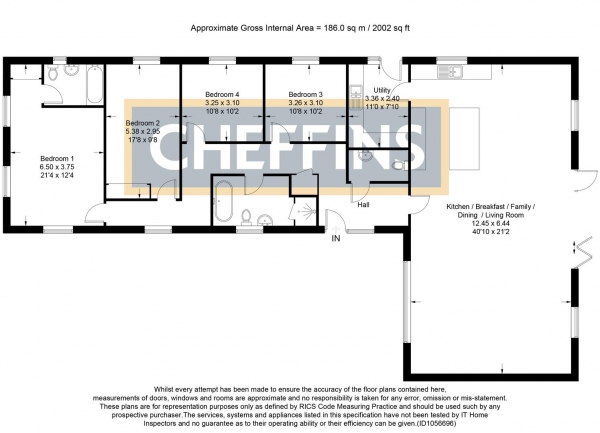 Floor Plan Image for 4 Bedroom Property for Sale in Meadowlands, Soham