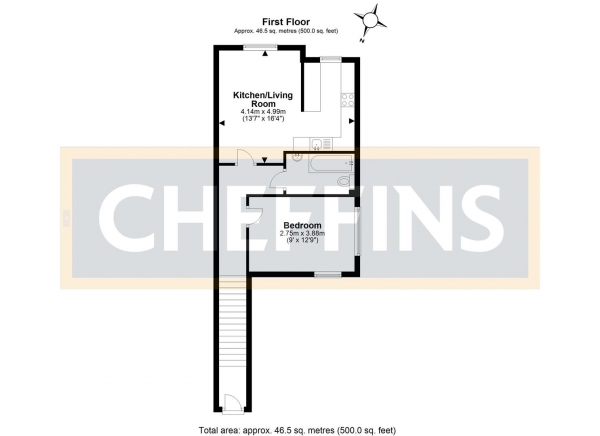 Floor Plan Image for 1 Bedroom Apartment for Sale in Main Street, Witchford