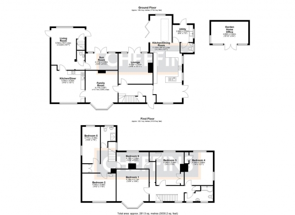 Floor Plan Image for 6 Bedroom Detached House for Sale in Downham Road, Ely