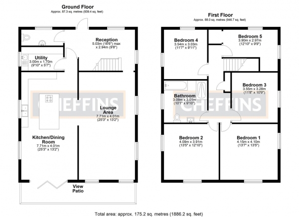 Floor Plan Image for 5 Bedroom Property for Sale in Suspension Bridge, Welney, Wisbech