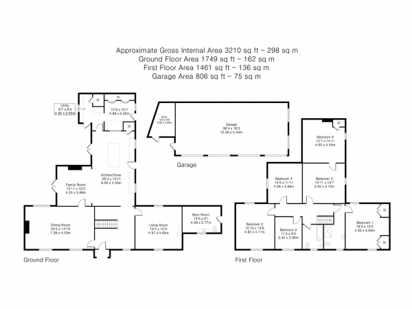 Floor Plan Image for 6 Bedroom Farm House for Sale in Main Street, Coveney