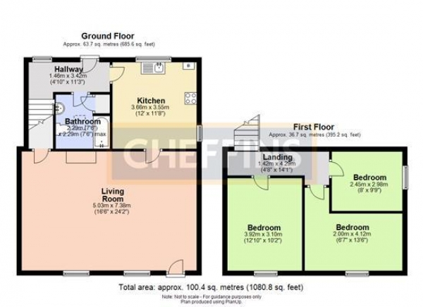 Floor Plan Image for 3 Bedroom End of Terrace House to Rent in Station Road, Littleport