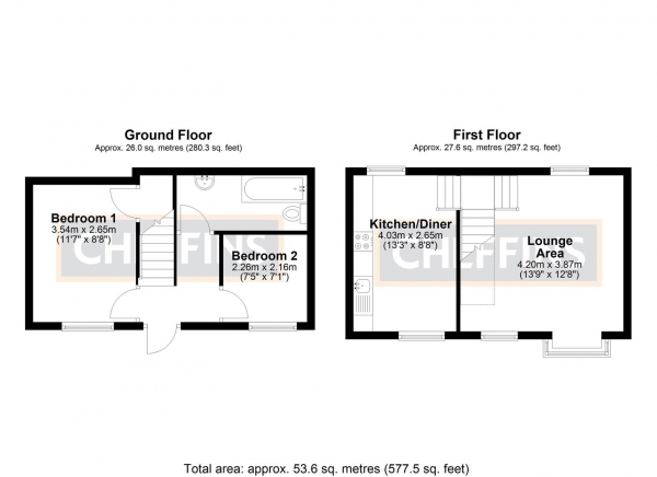 Floor Plan Image for 2 Bedroom Maisonette for Sale in Broad Street, Ely