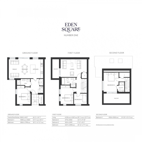 Floor Plan Image for 4 Bedroom End of Terrace House for Sale in Ely