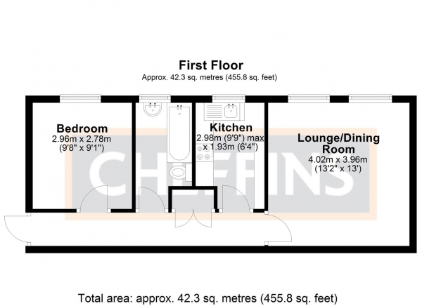 Floor Plan Image for 1 Bedroom Flat for Sale in Hitches Street, Littleport, Ely