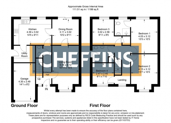 Floor Plan Image for 4 Bedroom Detached House for Sale in Cannon Street, Little Downham, Ely