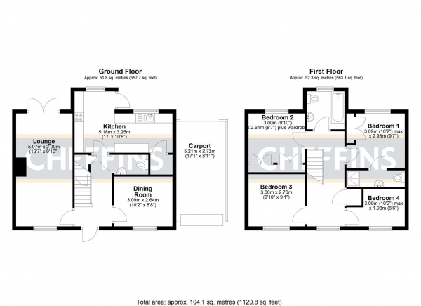 Floor Plan Image for 4 Bedroom Detached House for Sale in Brooke Grove, Ely