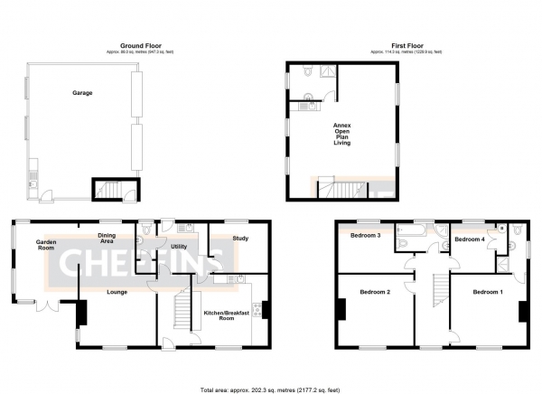 Floor Plan Image for 4 Bedroom Detached House for Sale in Haddocks Rise, Sutton