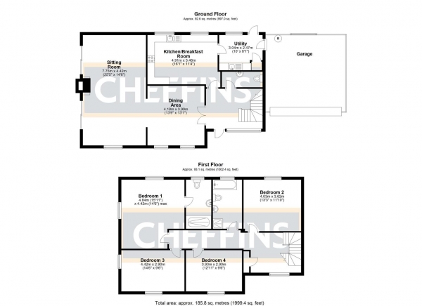 Floor Plan Image for 4 Bedroom Detached House for Sale in Wilburton Road, Stretham, Ely