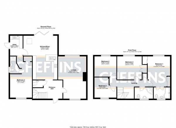 Floor Plan Image for 5 Bedroom Detached House for Sale in Upton Lane, Littleport, Ely