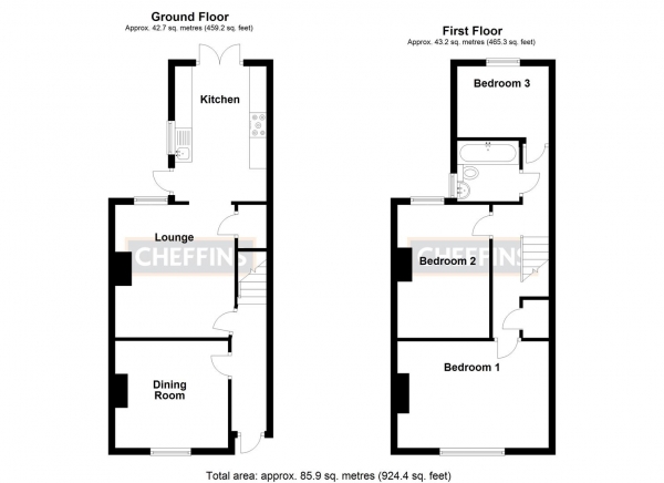 Floor Plan Image for 3 Bedroom Terraced House for Sale in Broad Street, Ely