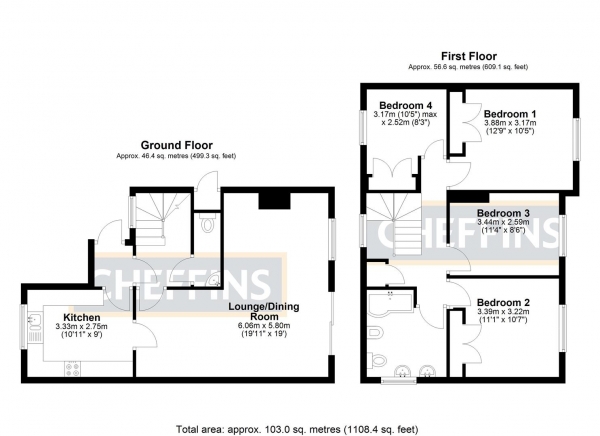 Floor Plan Image for 4 Bedroom Detached House for Sale in The Row, Sutton