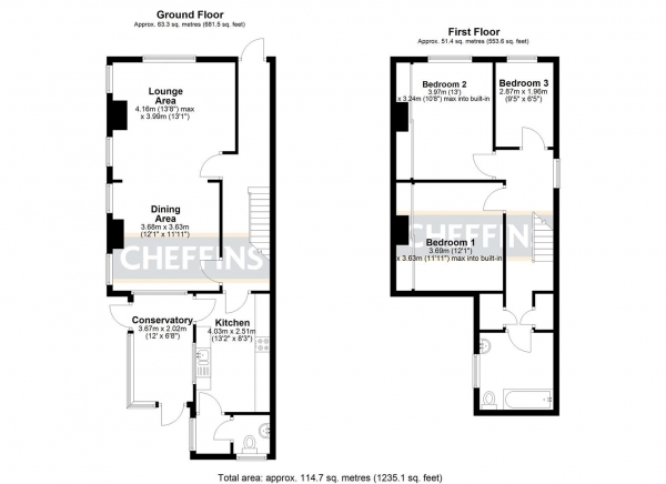 Floor Plan Image for 3 Bedroom Detached House for Sale in Ely Road, Littleport, Ely