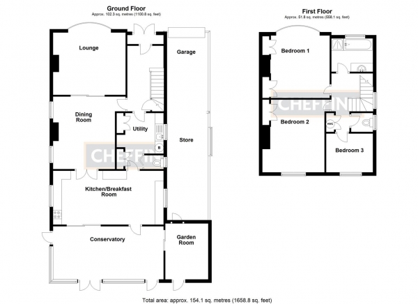 Floor Plan Image for 3 Bedroom Detached House for Sale in Downham Road, Ely