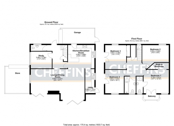 Floor Plan Image for 4 Bedroom Detached House for Sale in Hempfield Road, Littleport, Ely