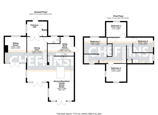 Floor Plan Image for 4 Bedroom Detached House for Sale in Witcham Road, Mepal