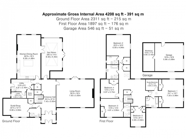 Floor Plan Image for 5 Bedroom Detached House for Sale in Egremont Street, Ely