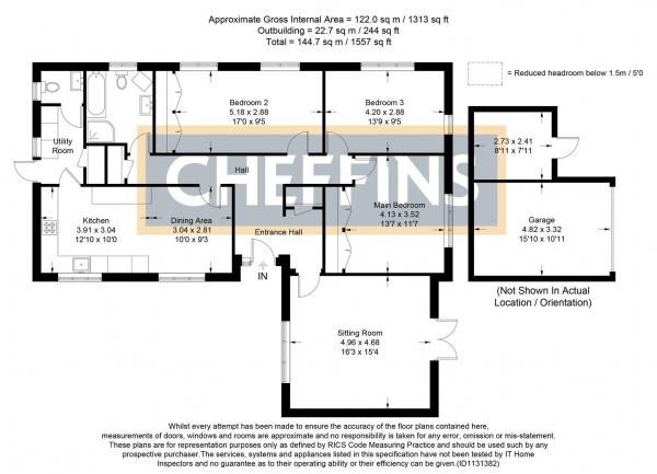 Floor Plan Image for 3 Bedroom Detached House for Sale in Townsend, Little Downham, Ely