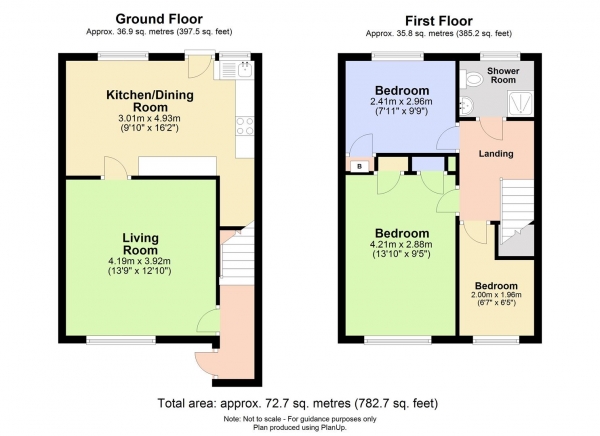 Floor Plan Image for 3 Bedroom Terraced House to Rent in Dunstan Street, Ely