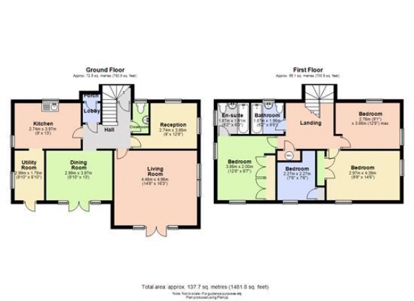 Floor Plan Image for 4 Bedroom Detached House to Rent in The Turnpike, Ely