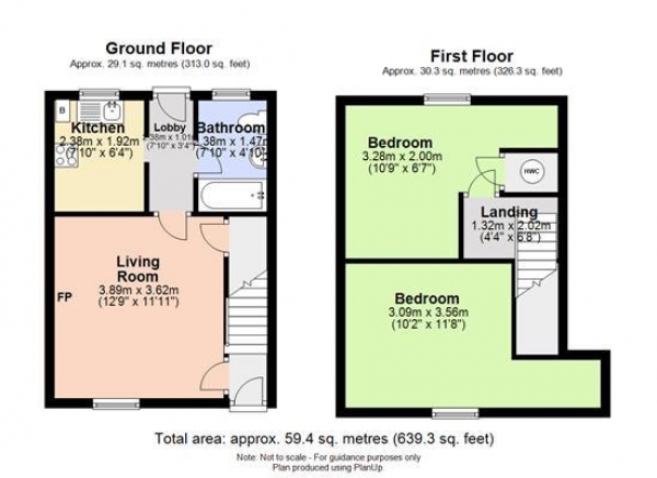 Floor Plan Image for 2 Bedroom Terraced House to Rent in Clay Street, Soham