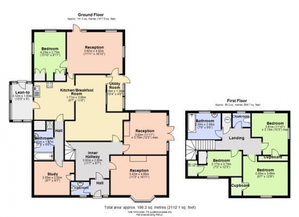 Floor Plan Image for 4 Bedroom Detached House to Rent in Ely Road, Little Downham, Ely