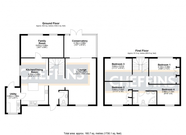 Floor Plan Image for 4 Bedroom Detached House for Sale in Clarkes Lane, Wilburton, Ely