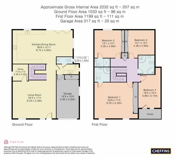 Floor Plan Image for 4 Bedroom Detached House for Sale in Malting End, Kirtling