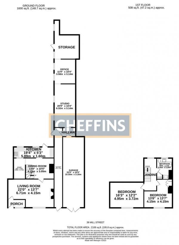 Floor Plan Image for 2 Bedroom Semi-Detached House for Sale in Mill Street, Isleham