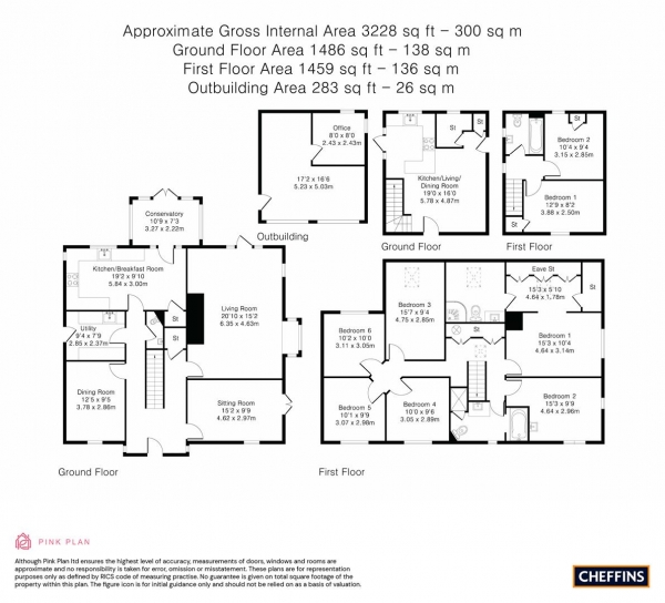 Floor Plan Image for 6 Bedroom Detached House for Sale in River Lane, Fordham