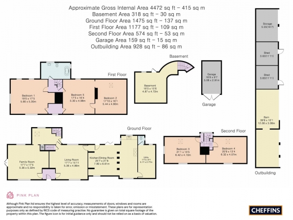 Floor Plan Image for 5 Bedroom Detached House for Sale in West Street, Isleham