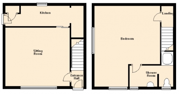 Floor Plan Image for 1 Bedroom Semi-Detached House for Sale in Park Lane, Newmarket