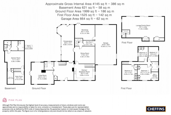 Floor Plan Image for 4 Bedroom Detached House for Sale in Bradley Road, Cowlinge