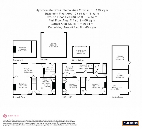 Floor Plan Image for 4 Bedroom Detached House for Sale in Church Street, Fordham