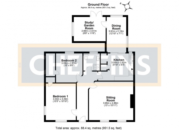 Floor Plan Image for 2 Bedroom Maisonette for Sale in Freshfields, Newmarket