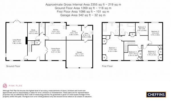 Floor Plan Image for 5 Bedroom Detached House for Sale in Meddler Garden, Kentford