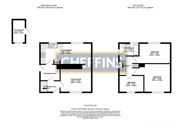 Floor Plan Image for 3 Bedroom Semi-Detached House to Rent in Festival Road, Isleham