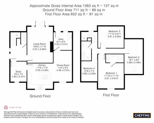 Floor Plan Image for 4 Bedroom Detached House for Sale in High Street, West Wratting