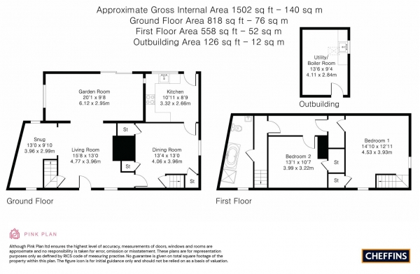 Floor Plan Image for 2 Bedroom Cottage for Sale in Stores Hill, Dalham