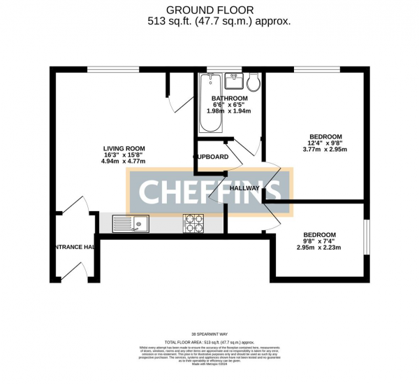 Floor Plan Image for 2 Bedroom Apartment for Sale in Spearmint Way, Red Lodge