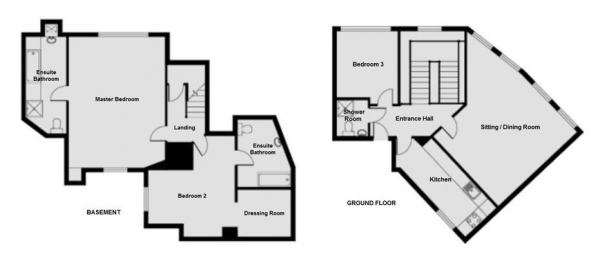 Floor Plan Image for 3 Bedroom Apartment to Rent in Green Road, Newmarket